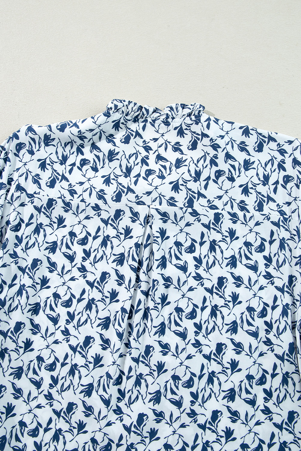 Yellow Printed Floral Print Lace Detail Puff Sleeve Shirt