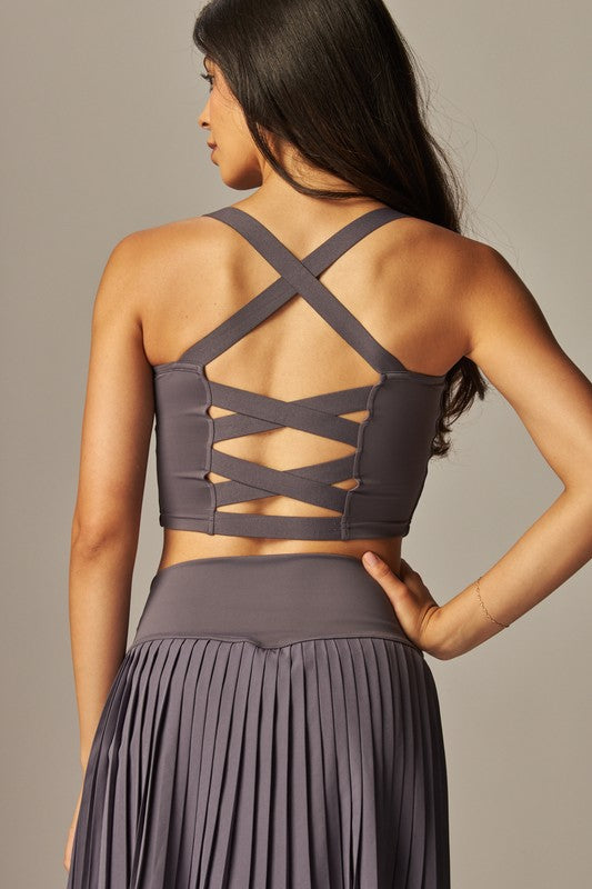 Airlift Yoga Elastic Cross Back Sports Bra