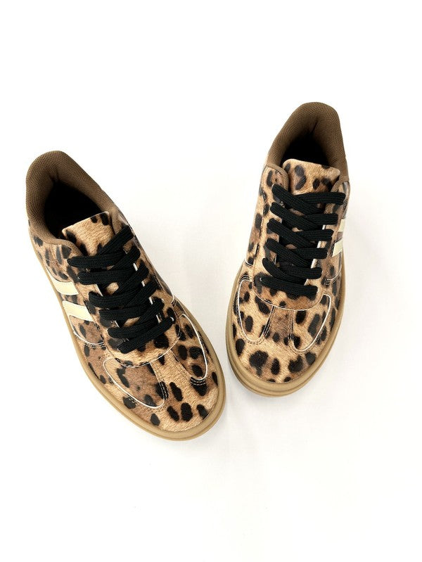 Cheetah platform Sneaker