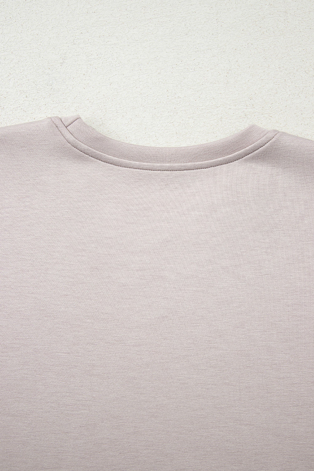 Jet Stream Solid Color Drop Shoulder Pullover Drawstring Mini Skirt Set