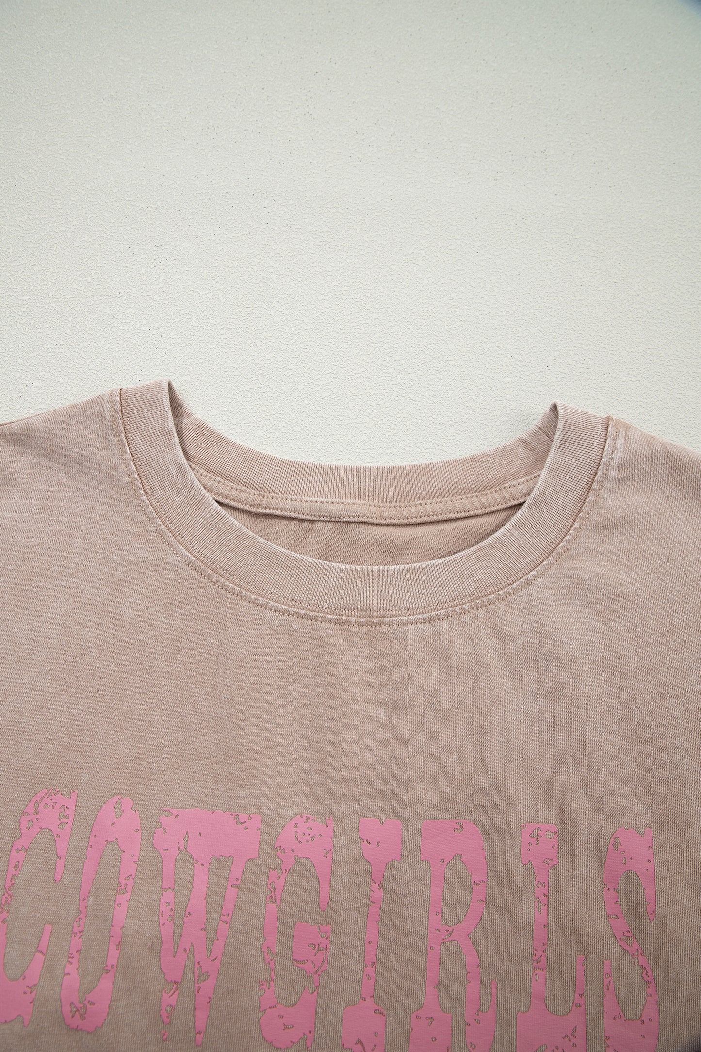 Smoke Gray COWGIRLS DONT CRY Western Graphic Mineral Wash Tank Top