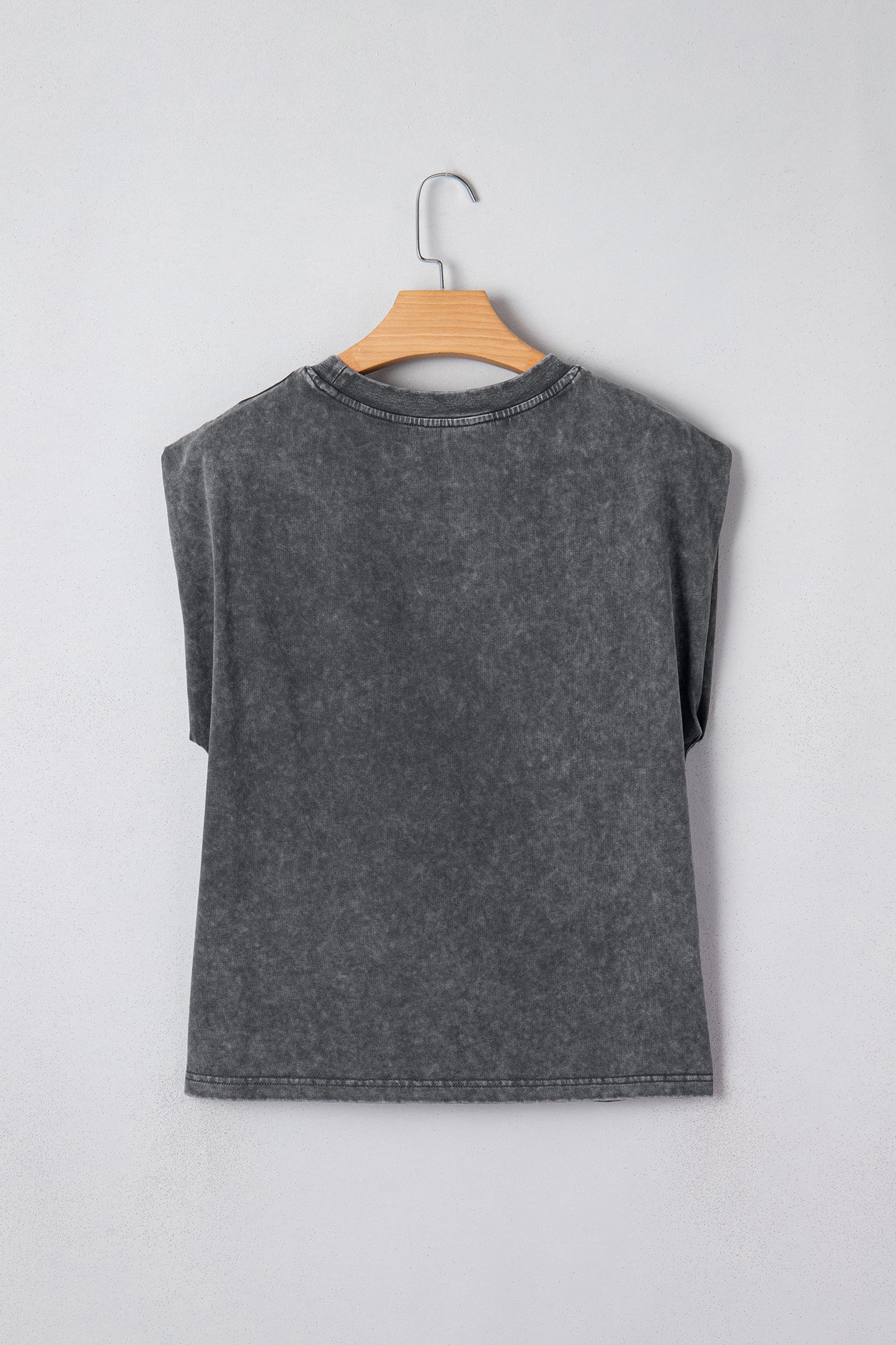 Smoke Gray COWGIRLS DONT CRY Western Graphic Mineral Wash Tank Top