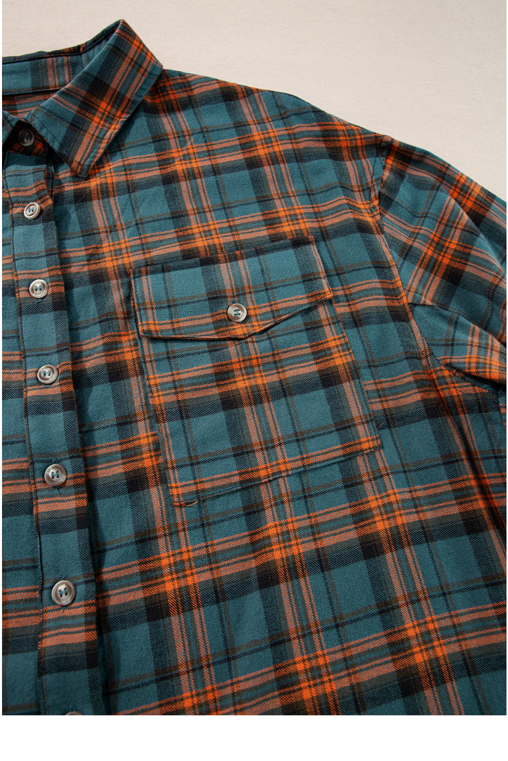 Red Plaid Long Sleeve Distressed Hem Shirt Shacket