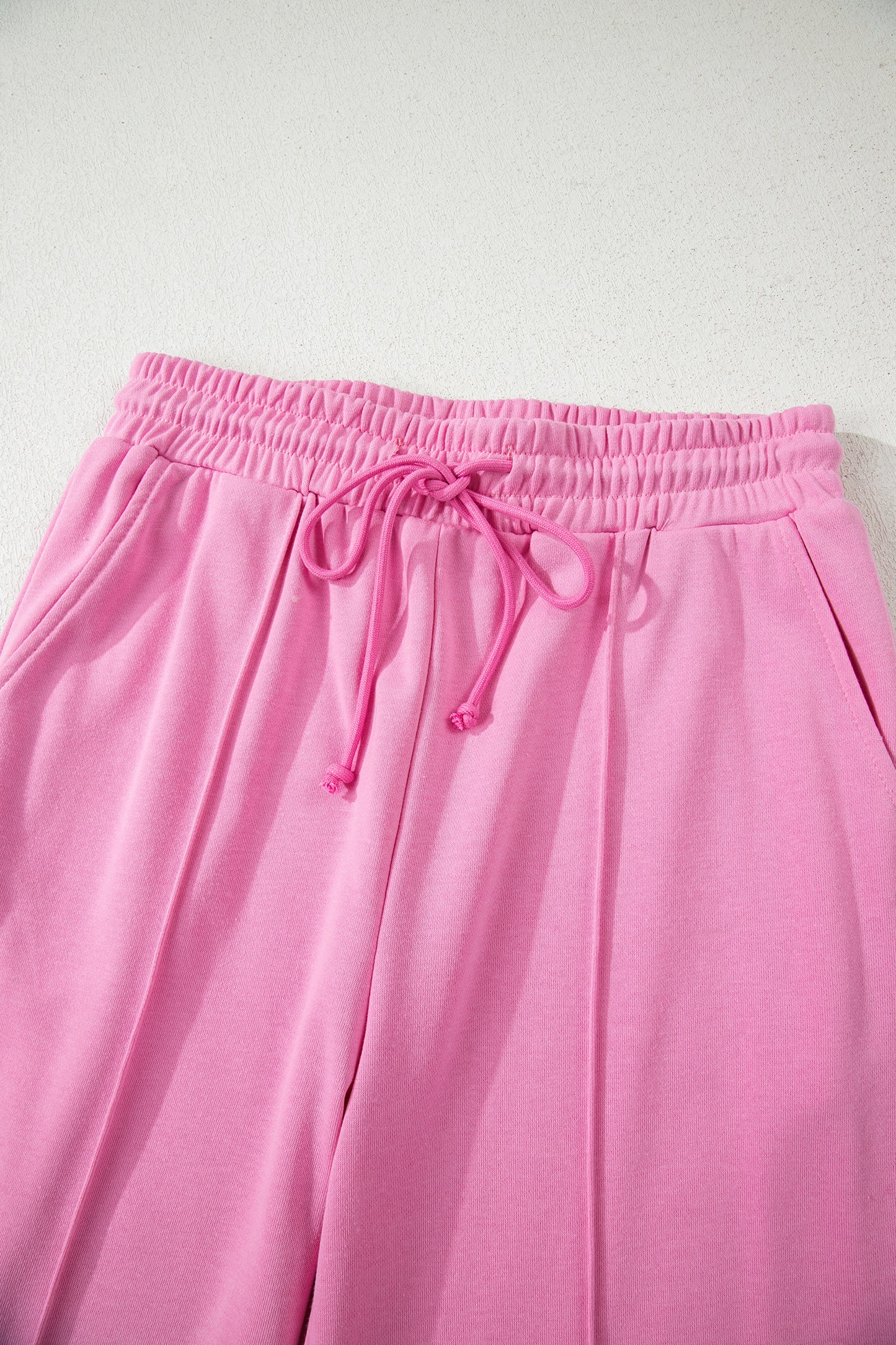 Dark Khaki Polo Collar V Neck Pullover and Drawstring Sweatpants Set