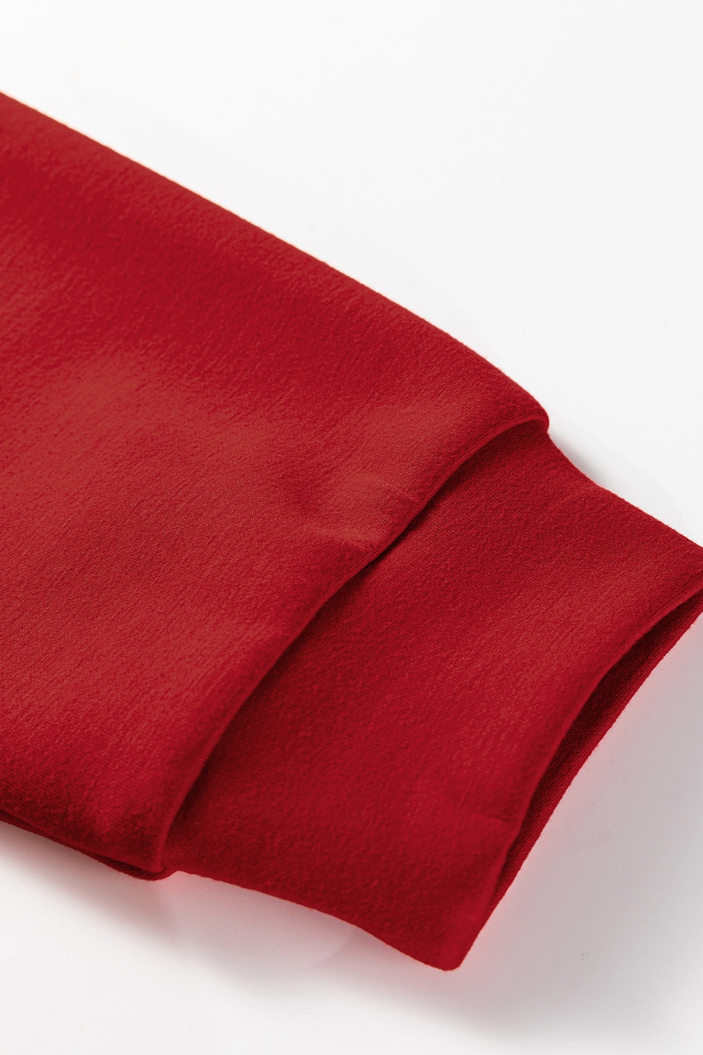 Jet Stream Solid Color Drop Shoulder Pullover Drawstring Mini Skirt Set